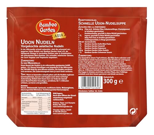 Bamboo Garden Udon Nudeln, vorgekocht, 300 g