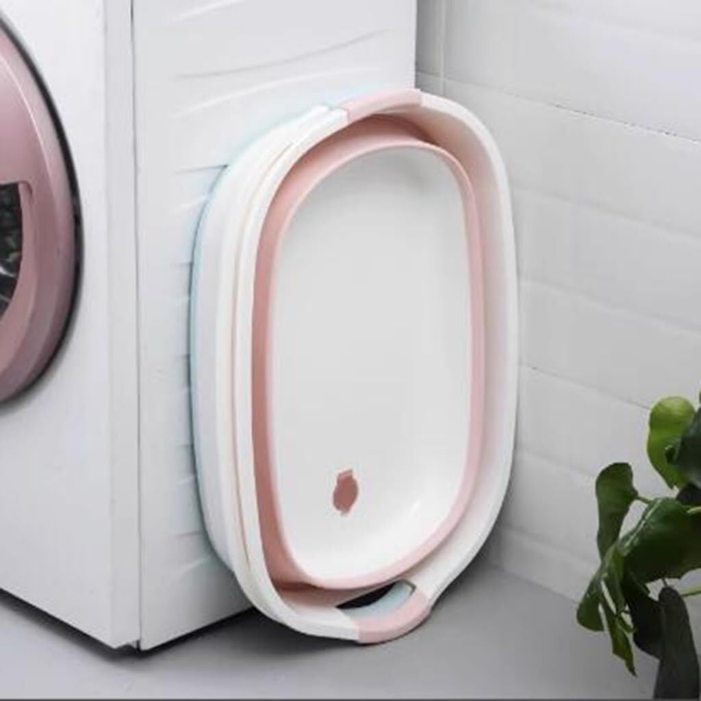 Vasca da bagno pieghevole per animali domestici con foro di scarico, lavabo portatile per cani e gatti, facile da riporre e pulire, ideale per fare il bagno a casa o all'aperto