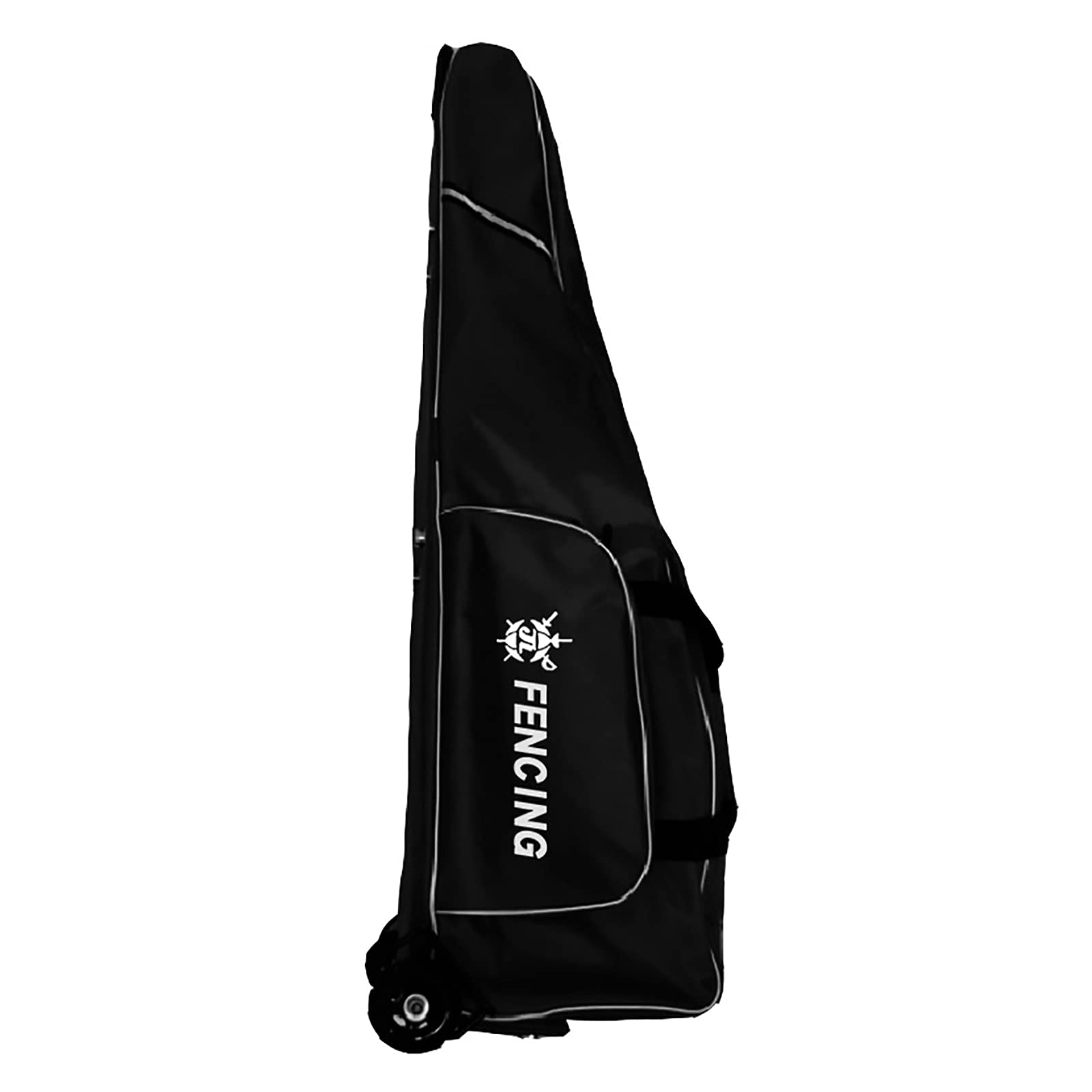 YIKANLIA Fencing Equipment Wheel Bag – 1680D Oxford Draw-bar Trolley Case For Epee, Foil, Saber, Suit & Mask