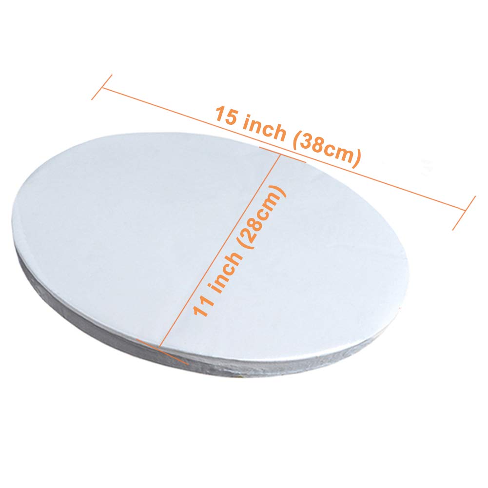 500pcs 28 * 38cm Ovale de Papier sulfurisé Liners Papier Barbecue Feuilles de Cuisson étuvage Barbecue Cuisson