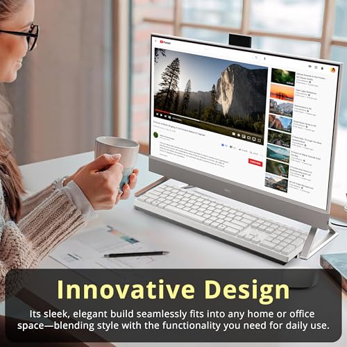 Image of Hotface Customized Desktop, Created Using Dell 23.8 inch FHD Touchscreen All-in-One Desktop, Intel Core 7 150U, 16GB /32GB /64GB RAM, 512GB /1TB /2TB SSD, Wireless Keyboard & Mouse, WiFi 6E, Win 11, White