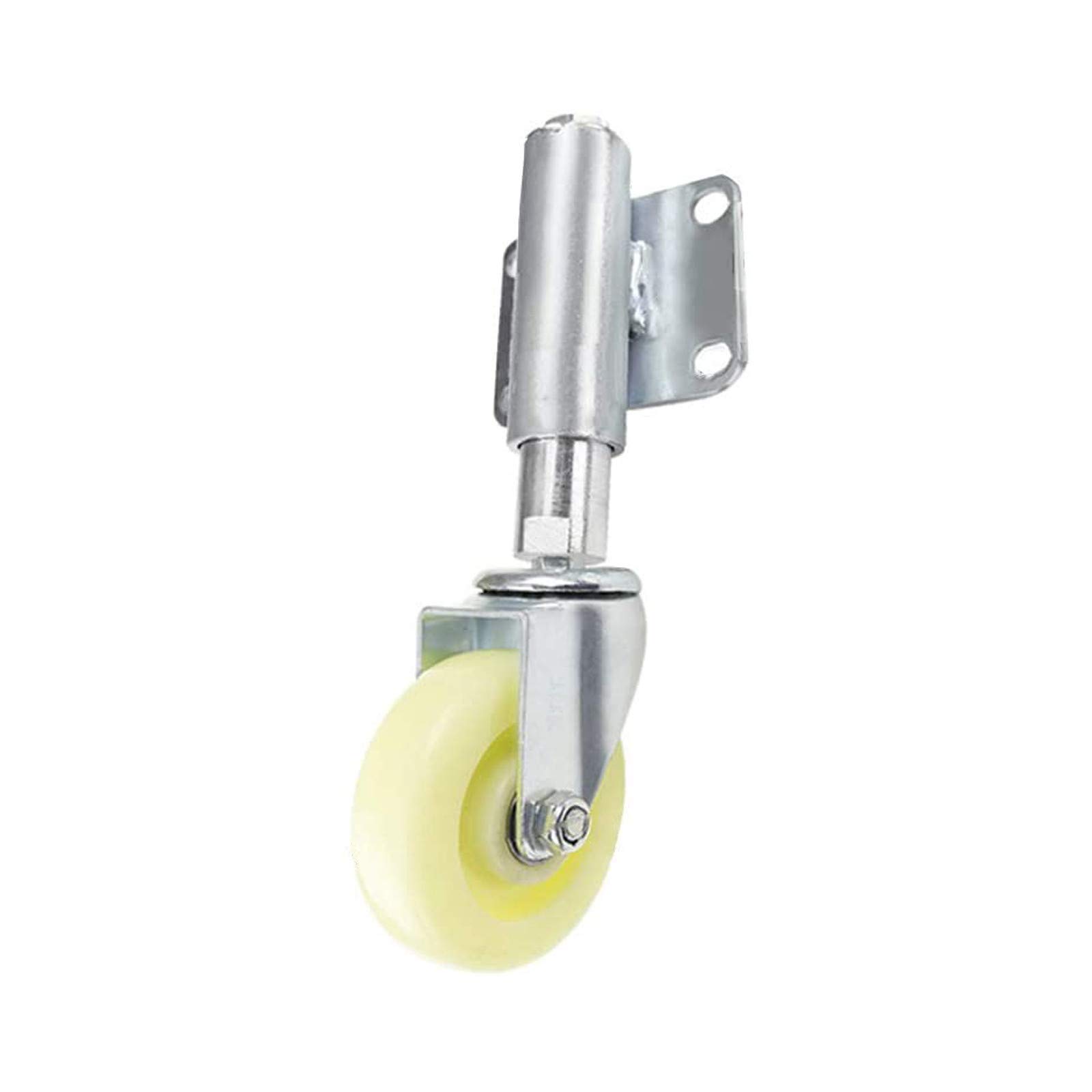 GBRJUYF Heavy Duty Swivel Caster Wheels with Brakes - Durable Nylon Shock Absorbing Casters for Furniture, Gates & Equipment, Adjustable Height, 220 lbs Load Capacity