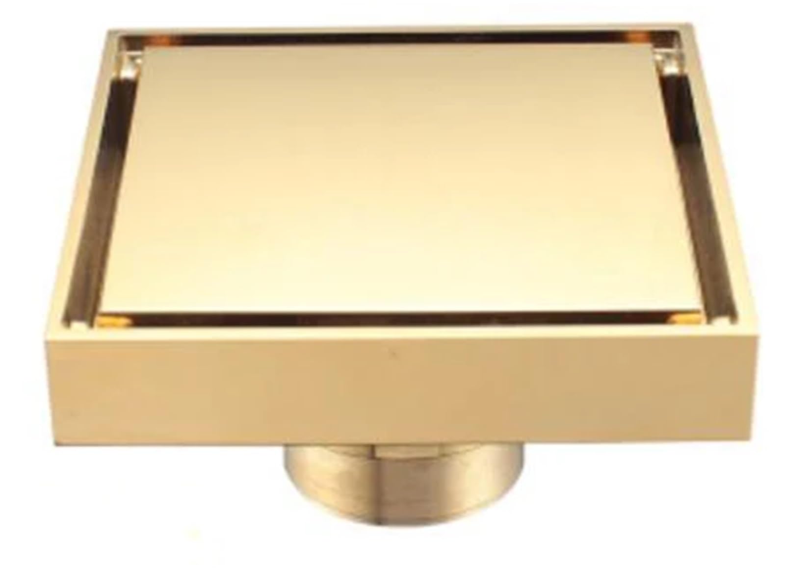 Floor Drain Brass Shower Drain Bathroom Floor Drain Tile Insert Square Anti-odor Floor Waste Grates(Color 3)