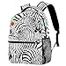 Mochila casual mochilas Zebra Art mochila para mujer Bookbag de viaje de alta capacidad hombro bolsas, Multicolor-1