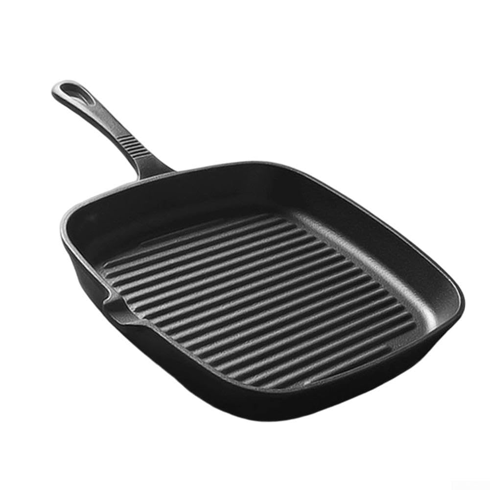 Padella Grill Quadrata in Ghisa 36cm per Bistecche
