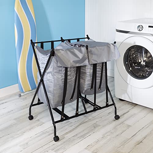 Honey-Can-Do Double Bounce Back Laundry Sorter #TOP28