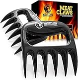 Bear Claws Meat Shredder for BBQ - Perfectly Shredded Meat, These Are The Meat Claws You Need - Best Pulled Pork Shredder Claw x 2 For Barbecue, Smoker, Grill (Black)