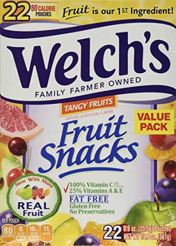 Welch's Tangy Fruit Snack Pouches 0.9oz - 22 Pouches