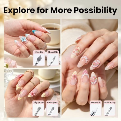 Image of Beetles 3D Gel Nail Art,White 3D Sculpting Gel for Nail Art & Sculpting Pen