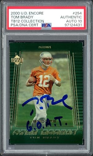 Tom Brady Autographed 2000 U.p.p.e.r D.e.c.k UD Encore Rookie Foo...