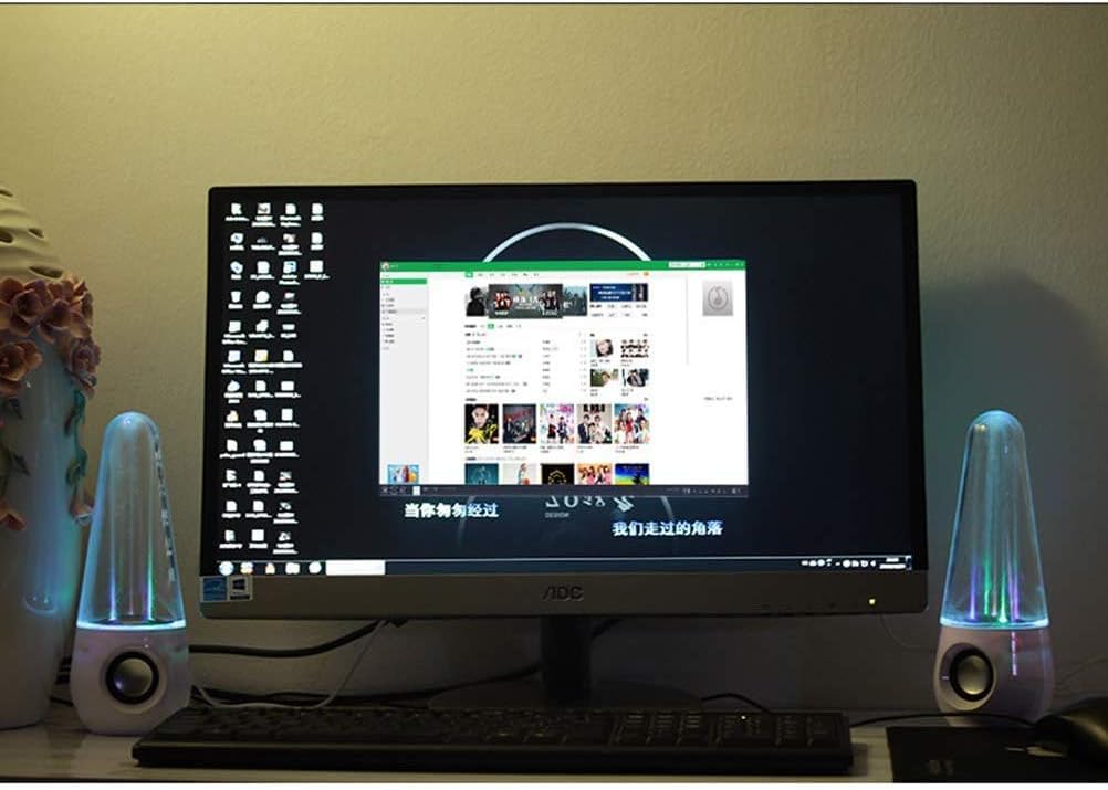 デスクトップPCセット LEDスピーカー付き Amazon.co.jp: OFFSIR PCスピーカー ゲーミングスピーカー USB