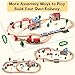 Electric Toddler Wooden Train Set Toy, 88 PCS Train Track Toys for 3 4 5 Years Old, Great Christ Gift for Kids, Boys and Girls