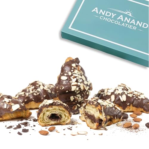Andy Anand Sugar Free Dark Chocolate Almond Croissant - Hand
