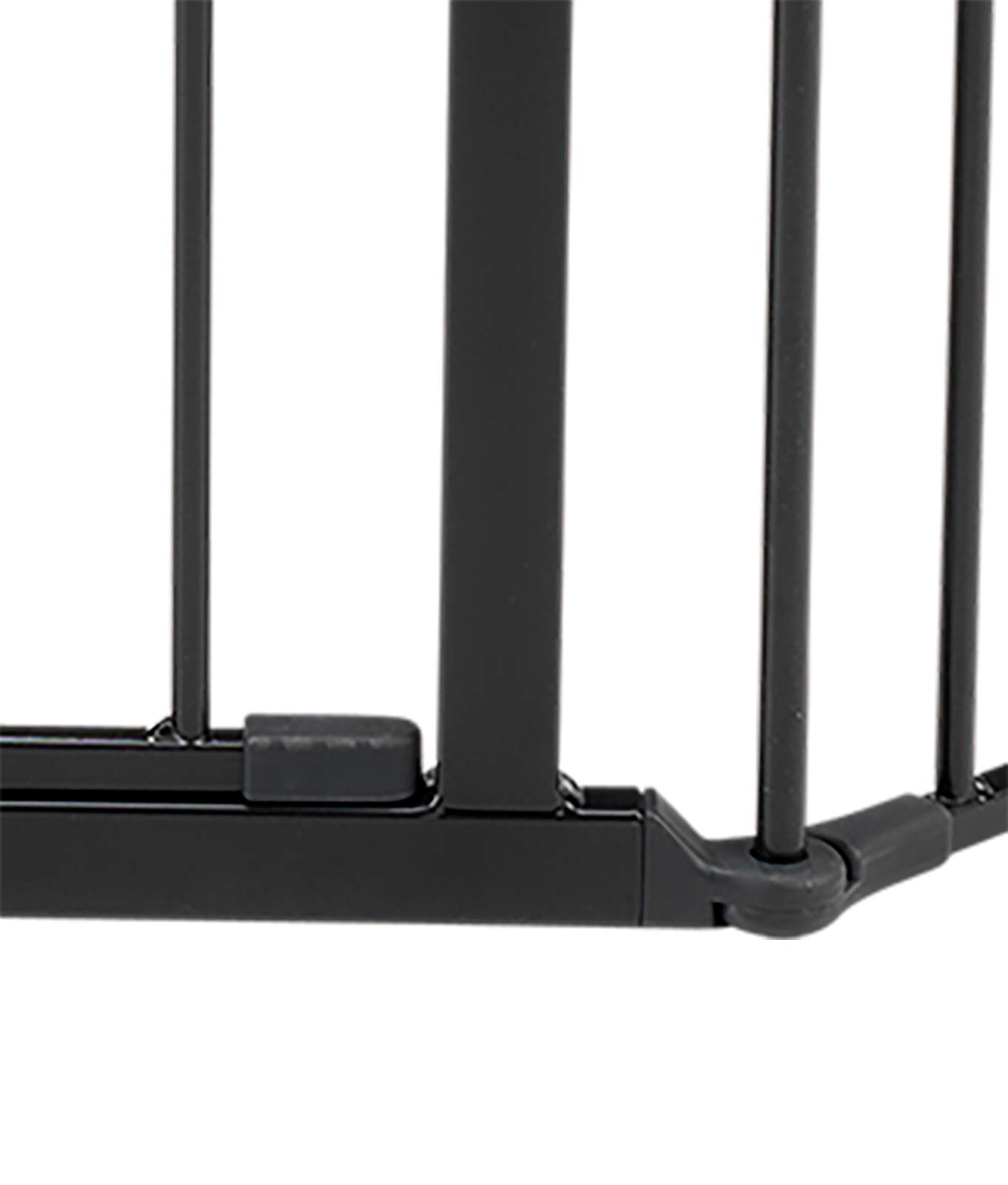 DOLLE Kaminschutzgitter Schwarz bis 278 cm - Ofenschutzgitter 5-teilig | TÜV-geprüftes Absperrgitter für Kamin und Treppe, 5 flexible Elemente inkl. Tür, auch als Laufstall oder Schutzgitter nutzbar