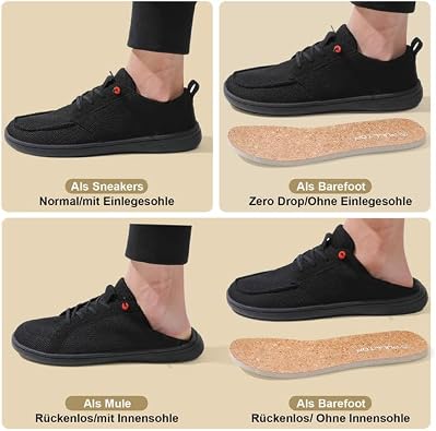 Barefoot Shoes Women Men - Wide Toe Box Minimalist Breathable Lightweight Non-Slip Barefoot Shoes