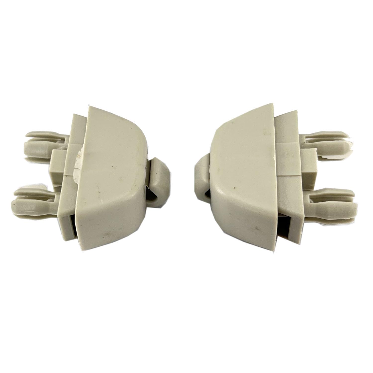 WEITARI 2Pcs Sun Visor Hook Clip Bracket Hanger Interior Visor Clip Compatible with A6 C6 Passat B7 Polo 4F0857561 (Gray)