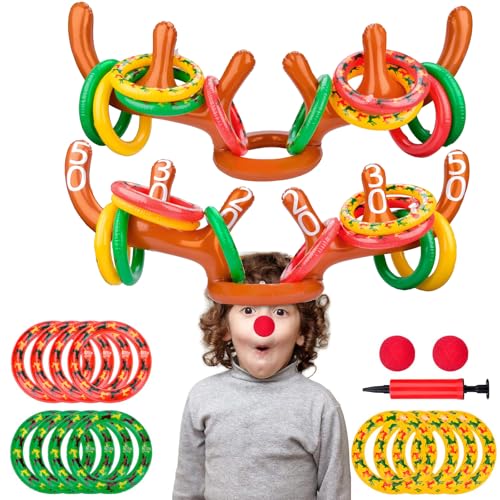 Ampia applicazione: il gioco di lancio delle corna può essere utilizzato come giochi e regali per Natale, Halloween, feste di compleanno e altre feste e feste, può essere utilizzato per campeggio, giochi all'aperto, matrimoni e molto altro ancora, può essere utilizzato come decorazione natalizia e giochi divertenti, per avvicinare i vostri bambini, familiari e amici e godere di grande gioia e felicità.