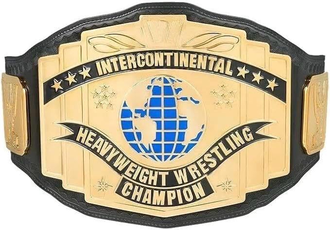 Intercontinental Championship Belt | Intercontinental Heavyweight Wrestling Championship Replica Title Belt Adult 2mm