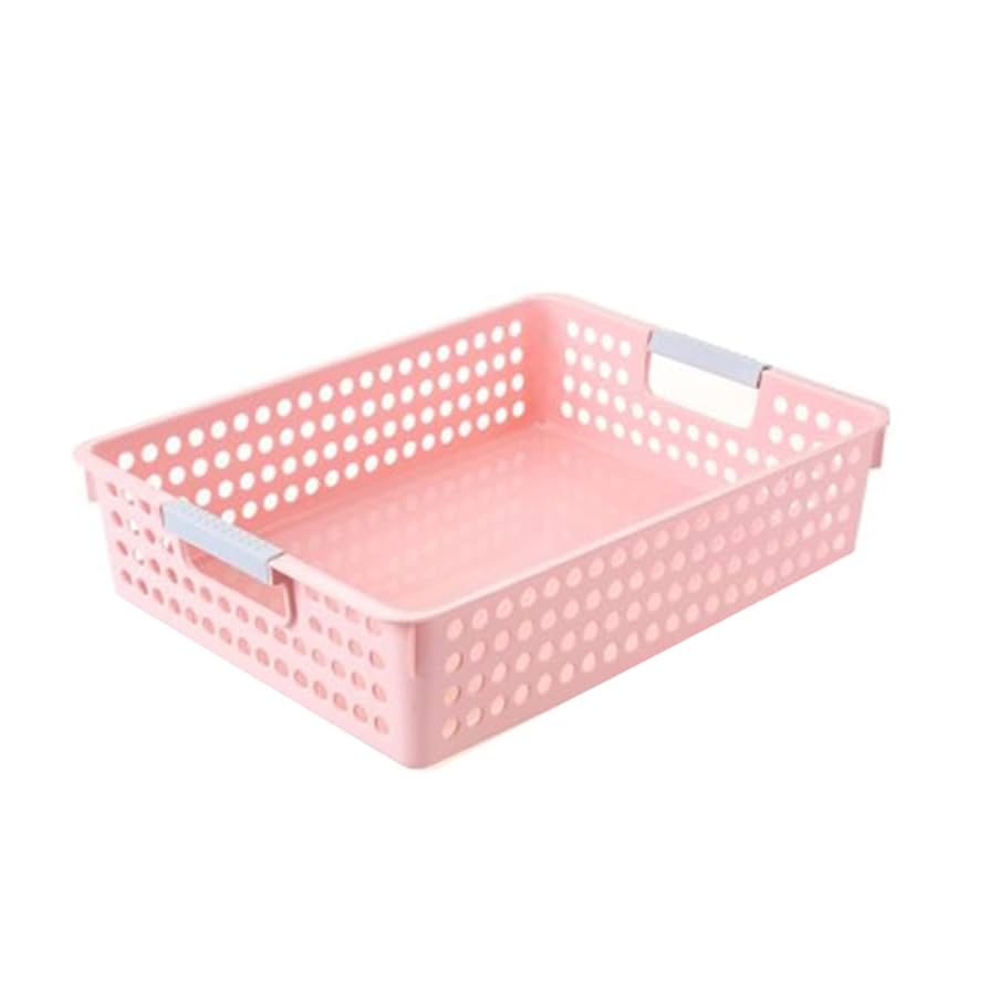 Amazon.co.jp: MJKQ9 収納バスケット プラスチック ピンク 多