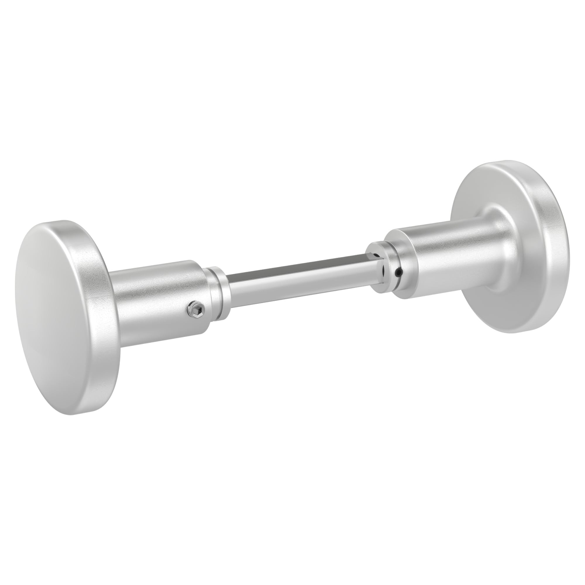 AwmnSrman Türknauf Türgriff mit Vierkant 8 mm Türknauf Drehbar Für Türstärke 38-50mm Silber