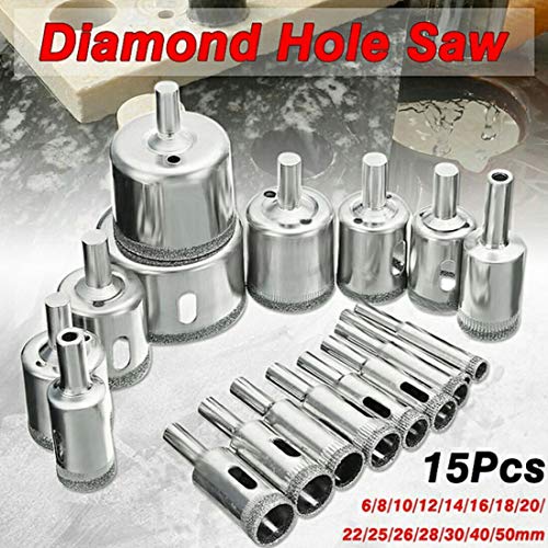 Brocas MontRuby Diamante 15 Pzs para Cerámica y Vidrio miniatura 3