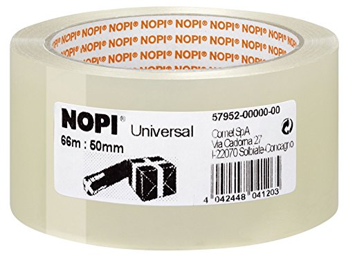 Preisvergleich Produktbild Packband 50mm 66m transp. NOPI 57952-00000 PP Universal VE=6