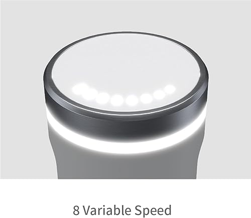 Miniatura 2 de SHOOV Batidora y mezcladora de mano 3 en 1 inalámbrica, recargable, barra de acero inoxidable, desmontable, 8 velocidades + turbo, fácil de limpiar,