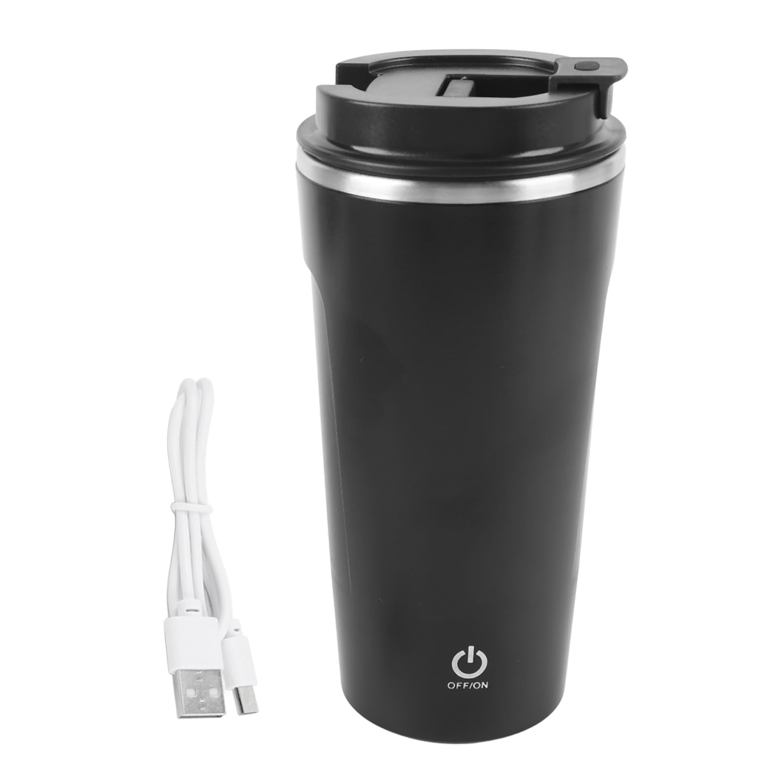 Rechargeable Automatic Stirring Coffee Mug, 300mAh Magnetic Rotor, Water Resistants, 400ml Capacity, Ideal for Home, Travel
