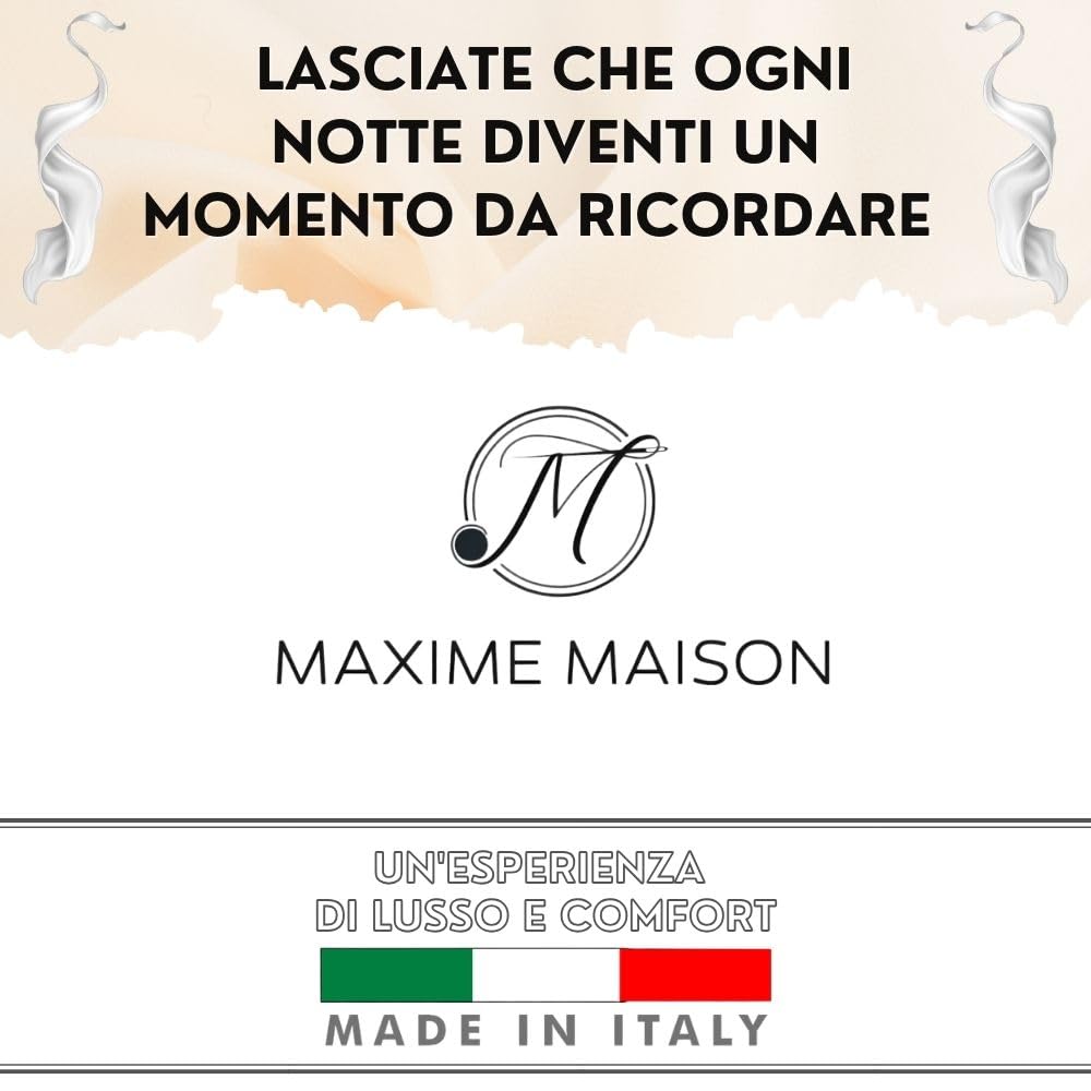 MAXIME MAISON - Completo Lenzuola Flanella Matrimoniale in Cotone Stampate, Set Lenzuola Matrimoniali Flanella Invernali con Fantasia Elegante (Garden Tortora)