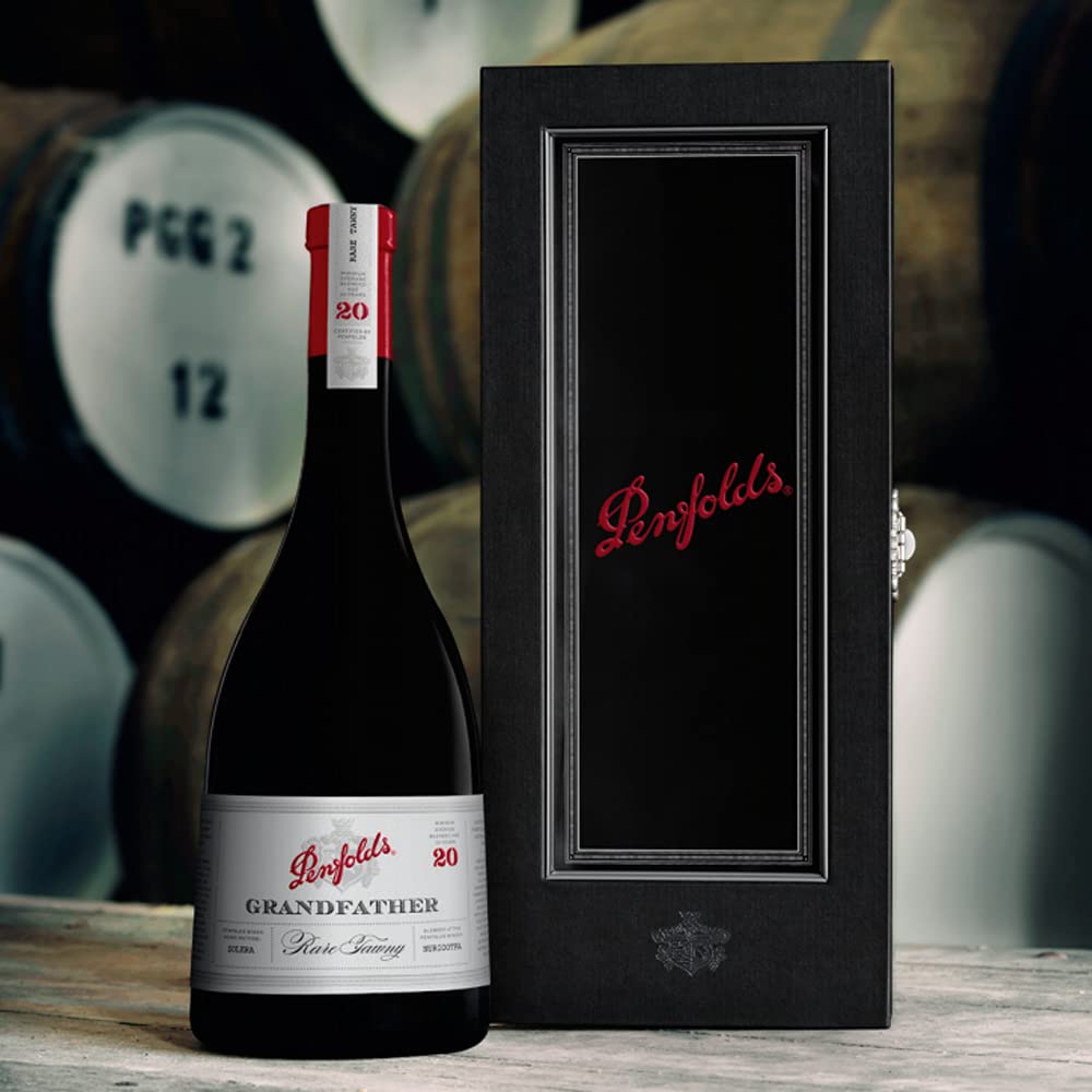 Penfolds Grandfather 20 Year Old Rare Tawny in luxury presentation