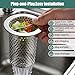 4in Commercial Floor Drain Strainer,6in Tall with Carry Handle 316 Stainless Steel Floor Drain Filter, Finely Polished Drain Basket for Factory Kitchen Hospital Restaurant