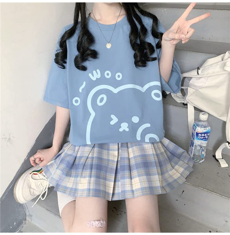 Fairycore Graphic Tees für Teenager, adrette Sweatshirts, Grunge-T-Shirts, übergroße T-Shirts, Kawaii, Baggy-Tops, Y2K, lässiges Oberteil