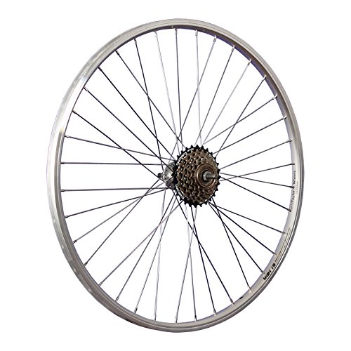 Taylor-Wheels 26 Pouces Roue arrière vélo YAK19 Roue Libre à Visser 6 Argent