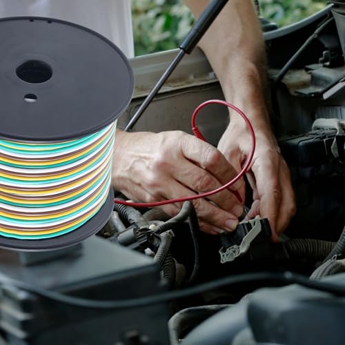 Snapklik.com : 100FT Trailer Wiring Kit, 16 Gauge 4 Way Trailer Wiring