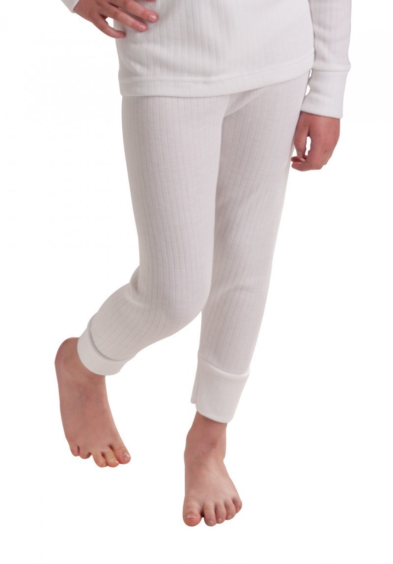 Octave Girls White Octave® Thermal Underwear Long Johns/Pants/Long Underwear - Size 12/13 Years, Colour