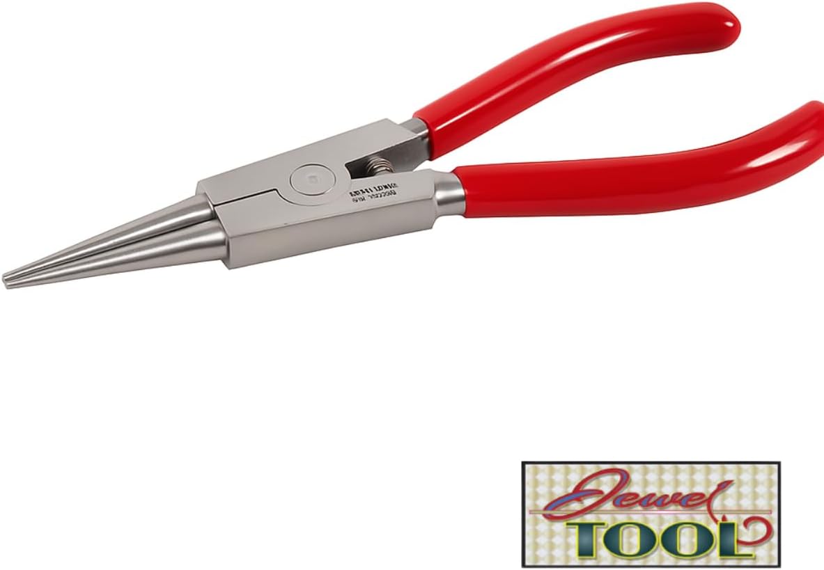 7" (17.8 cm) Mechanic's Round Nose Pliers | Large & Tough for Harder Wire & Metal Bending | Squeezing Handle Pulls Heads Apart, Not Together