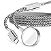 Produktbild 2in1 Ladekabel für iWatch, Nylon Ladegerät für Apple Watch SE /6/5/4/3/2/1, Magnetisches Ladegerät Kompatibel mit iWatch, iPhone SE/11/11 Pro/XS MAX, iPad (Black)