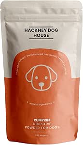 Hackney Dog House Natural Pumpkin Powder for Dogs, Digestive Fibre Prebiotic Supplement, Canned ...