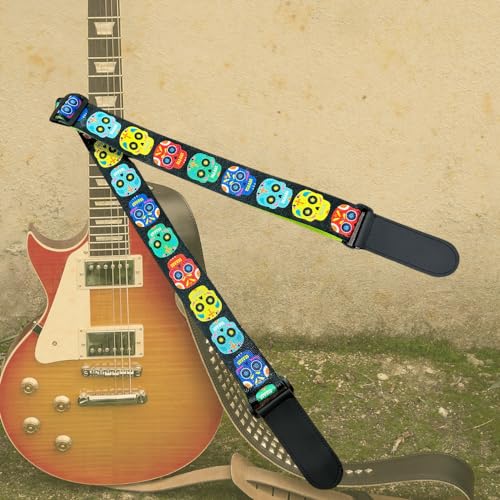 Image of DEVICE OF URBAN INFOTECH Guitar Strap Belt for Acoustic & Electric Guitar Adjustable Buckle Guitar Strap Modern Design Guitar Belt For Acoustic /Bass /Electric Guitars