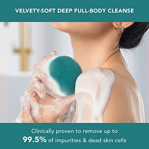 FOREO LUNA 4 body Evergreen, Massage Body Brush, Whole Body Cleanser & Exfoliator, Exfoliating Body Scrubber - Image 2