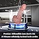 20 cm realistischer Silikondildo, ungeschnittener Vorhautdildo mit Hoden und Adern,mit Saugnapf, freihändiges Spielen, süßer Dildo für Anfänger, Prostata-G-Punkt-Stimulator,vaginaler kleiner Analdildo