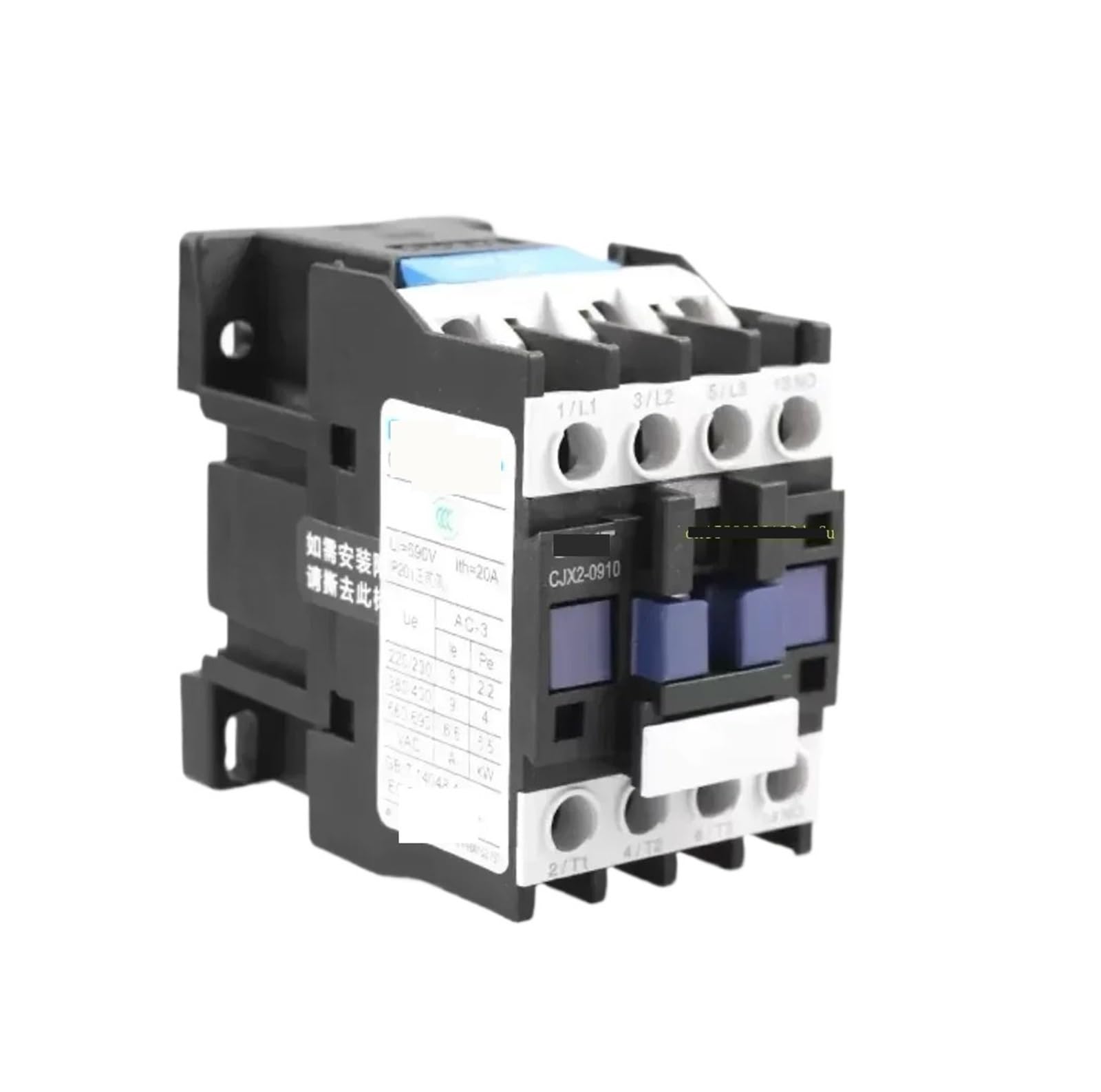Contacteur CA CJX2 LC1 triphasé bobine 24V rail 1NO pour moteur industriel
