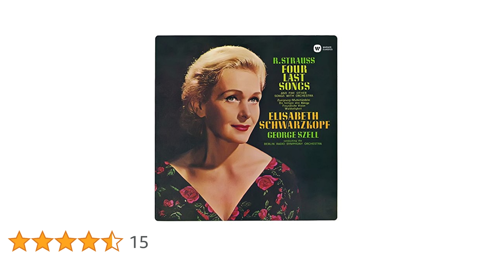 リヒャルト・シュトラウス　歌曲全集　1,3巻 Amazon.co.jp: R.シュトラウス:4つの最後の歌 他: Music