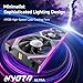 AsiaHorse Nyota Ultra 120mm PC Case Fan - Space-Inspired Design (Infinity Mirror + RGB Ring), 9 Blades 58.5 CFM, Modular Build, Ultra-Quiet Silicone Pads, PWM Control-Quiet Hydro Bearing