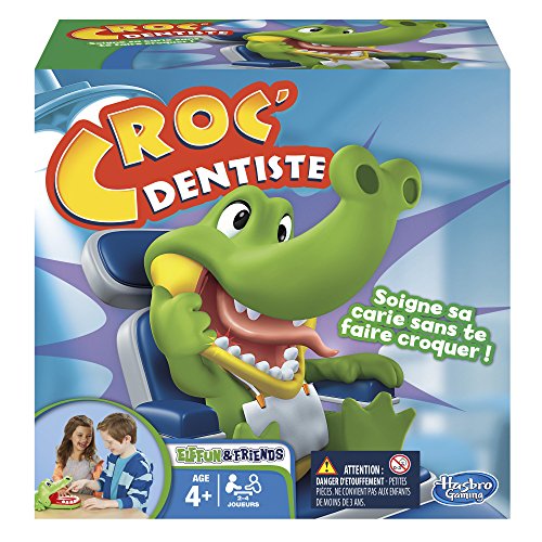 Hasbro - Crocodilo sacamuelas, jogo de habilidade (B04081750) (versão em francês)