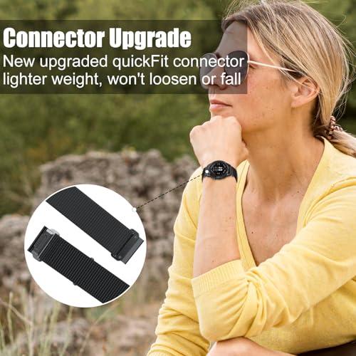 Niboow QuickFit 22mm Nylon Strap for Garmin Fenix 8/FenixE 47mm/Fenix 7 Pro Solar/Fenix7/Epix 2 Pro 47mm - Image 3