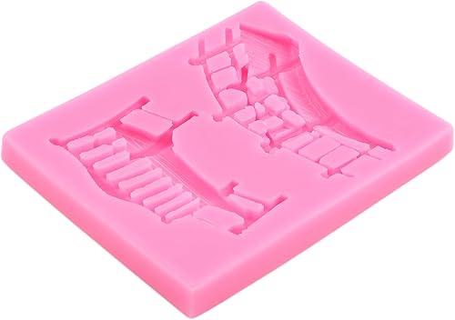 Miniatura 8 de Moldes de silicona para fondant de banco de puente, para decoración de tartas, decoración de cupcakes, pasta de goma de caramelo de chocolate,