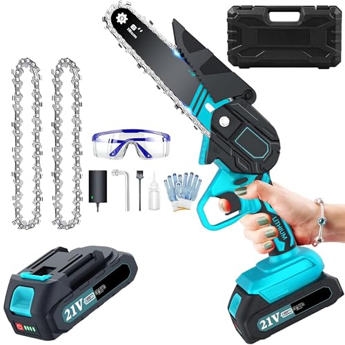 Motosierra Eléctrica Portátil Mejorada Sin Cable, Mini Motosierra De 6 Pulgadas, Motosierra Portátil Pequeña Para Poda De árboles, Corte De Madera, Jardín, Patio