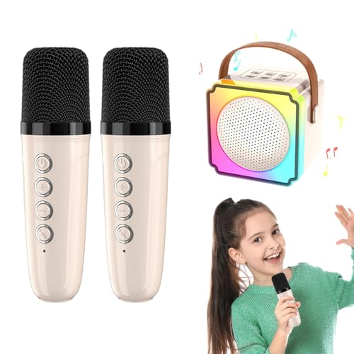 máquina de karaokê, microfone portátil e alto-falante,Alto-falante de karaokê - Microfone com alto-f