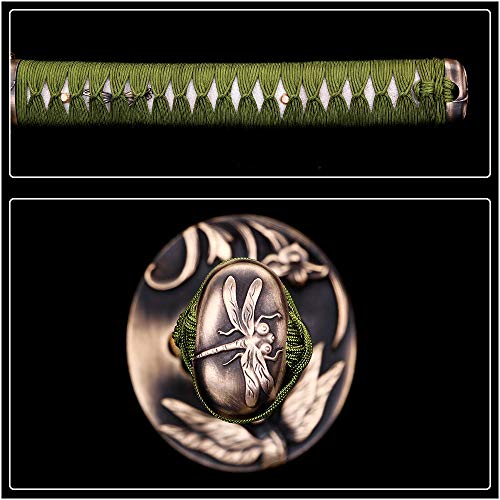 Siwode Katana ,Dragonfly Copper Tang, T10 Clay_Tempered, 40-Inchs #TOP5